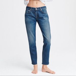 Rag & Bone Dre Low-Rise Slim Boyfriend in Magnus  WDD19F2643I9MA Size 26